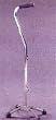 Lumex - Low Profile,Aluminum Quad Cane with Ortho-Ease Grip and Uni-line design