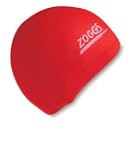 Zoggs Latex Swim Cap Badekappe rot