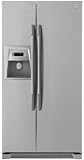Daewoo FRSU20DCI Silver Side by side fridge freezer