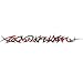 Tribal Funk Red Grey Arm Band Temporary Tattoo 1.5x9