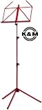K&M Rainbow Series Music Stand: Red