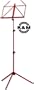 K & M RAINBOW MUSIC STAND RED KC