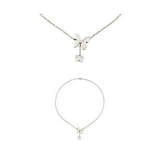 Nomination Damen-Kette Butterfly Mit 1 Anh&auml;nger Aus Stahl Swarovsky Schmetterlinge 021327/ Preisvergleich