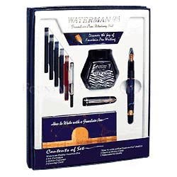 Phileas Fountain Pen, Blue Finish, Medium Nib