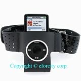 Eforcity Black Plastic Velcro Sport ArmBand for iPod Nano (Nano06)