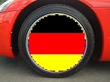 Fly wheel German flag wheel trim set of 4