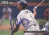 Luis Lopez, Las Vegas Stars - Padres Affiliate, 1993 UD Collectors Choice Rookie Class Autographed Card