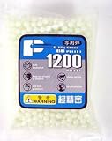 Airsoft Plastic BBS .12g 1200rds Bottle Night Glow B1-NG-1200