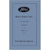 1928 1929 1930 1931 FORD A AA Parts Book List Guide by Ford
