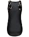 Awesome21 Women's Zipper Front Rib Knit Short Sleeve Shirt