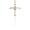 10k Yellow Gold Diamond Cross Pendant (.03 cttw, J-K Color, I2-I3 Clarity)