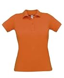 Coole fun t-shirts POLOSHIRT DAMEN ORANGE, orange, Groesse: L