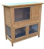 Rabbit Hutch With Run Flatpack 104cm