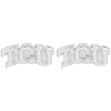 Dayna U Texas Christian Horned Frogs Sterling Silver Post Earrings