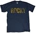 Rocky Classic Movie - Yellow Logo Navy T-shirt