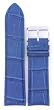 Blue Leather Band Crocodile Grain 22 mm Blue Leather Band Crocodile Grain 22 mm