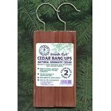 Cedar Closet Hang-Ups - Set of 2 (Cedar) (11.5H x 3.5W x 0.5D)