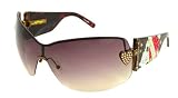 AUTHENTIC ED HARDY SUNGLASSES EHS 023 TORTOISE TATOO