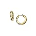 Gold Filled Huggie CZ Hoop Earrings. GIFT BOX title=