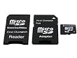1 GB MicroSD Memory Card with Sony Pro Duo Adapter and SD Adapter