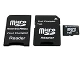 1 GB MicroSD Memory Card with Sony Pro Duo Adapter and SD Adapter