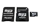 1 GB MicroSD Memory Card with Sony Pro Duo Adapter and SD Adapter