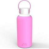 Water Bottle, ZYK Sports Water Bottle Glass BPA Free, Eco-friendly 0.6L, 20 ounce Made for Running, Gym, Yoga, Outdoors and Camping