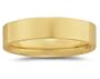 6 mm Plain Flat Comfort-Fit Men's Wedding Band in 14k Yellow Gold