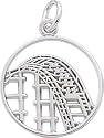 Roller Coaster Charm, Sterling Silver