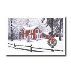 Red Farm House Holiday Card (25)