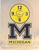 Michigan Wolverines Logo Desk Clock