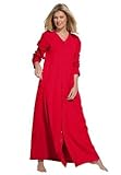 Woman Within Plus Size Long Knit Lounger By Only Necessities (Classic Red,3X) Woman Within Plus Size Long Knit Lounger By Only Necessities (Classic Red,3X)