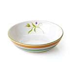 Clay Art Floral Stripe 11-Inch Serving Bowl