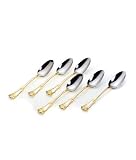 OLD COUNTRY ROSE 6 PIECE DEMITASSE SPOON SET