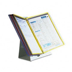 Tarifold, Inc. D291 Desktop Reference Starter Set with Ten Display Pockets, 20 Sheet Capacity