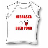 Nebraska Beer Pong Jr. Miss Cap Sleeve