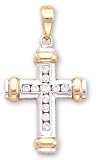 14kt Gold Religious Pendant with Diamonds - DS616