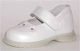 Baby and Toddler leather Euro Mary Jane, velcro, white, 20, Helena