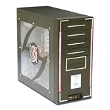  : PowerUp ATX Black Mid-Tower Case with Clear Side, Front USB and Audio Ports and 450-Watt Power Supply