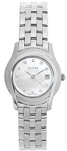 Gucci 5505 Mother of Pearl 11 Diamond Ladies Watch YA055501