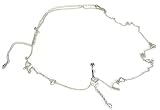 Belly Button Ring Heart Navel Body Jewelry Dangle Chain 14 Gauge