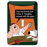 Family Guy Peter Switch Plate Cover