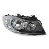 2006-2008 BMW E90 91 Angel Eye Projector Headlights - Black Housing with LED Angel... by Depo