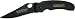 Smith & Wesson CH001Sb Cuttin' Horse Serrated Gold Shield Issue Knife with Pocket Clip,  Black