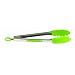 Orka 12-Inch Stainless and Silicone Tongs, Green