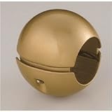 【5個セット】階段手すり滑り止め 『どこでもグリップ』ボール形 亜鉛合金 直径38mm AG シロクマ 日本製