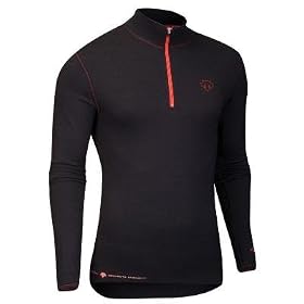 Buy Descente 2009 10 Mens Pro-V Max Long Sleeve Zip-Neck Cycling Baselayer - Black - 21556bk