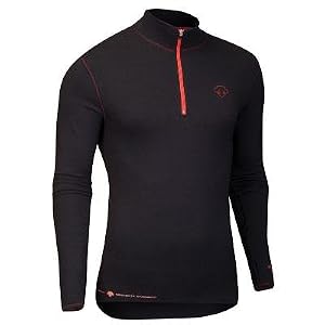 Buy Descente 2009 10 Mens Pro-V Max Long Sleeve Zip-Neck Cycling Baselayer - Black - 21556bk