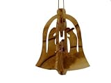 Olive Wood Nativity Bell W/ Dove Ornament