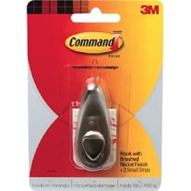 3M Command FC11-BN Forever Classic Small Metal Hook, Brushed Nickel by 3M COMPANY